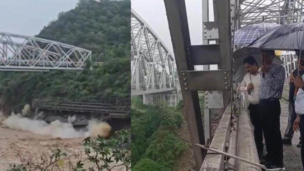 Chakki Railway Bridge: क्षतिग्रस्त पुल से गुजर रहीं ट्रेन, दिल्ली के इंजीनियरों ने किया मूल्यांकन, ...बाढ़ बढ़ाएगी मुश्किल, VIDEO