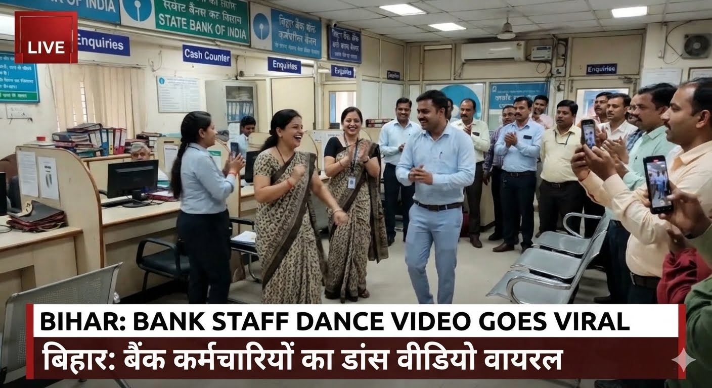बैंक में अचानक शुरू हुआ डांस, वीडियो वायरल होते ही मचा हड़कंप; जानिए पूरा मामला