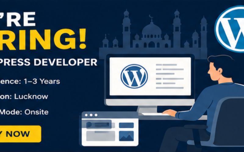 WordPress Developer Jobs in Lucknow | 1–3 Years Experience