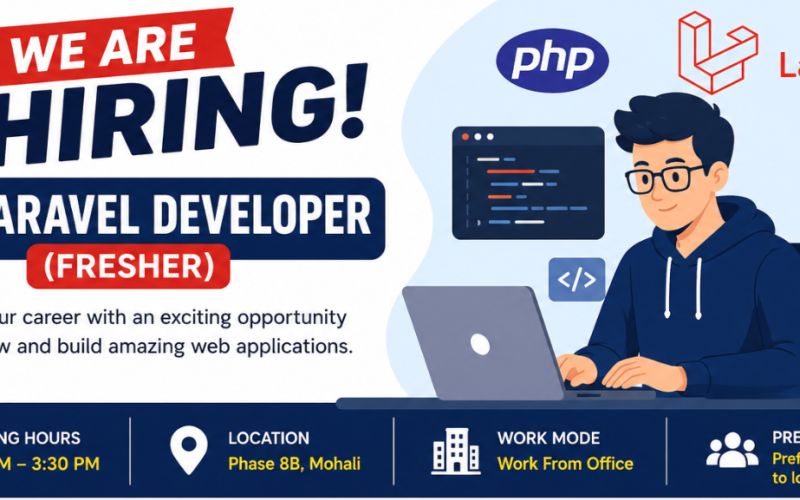PHP Laravel Developer Jobs in Mohali